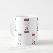 Ze zien me rollen, ze wachten in 'roze retro geest koffiemok (Voorkant links)