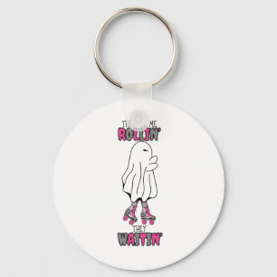 Ze zien me rollen, ze wachten in 'roze retro geest sleutelhanger