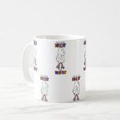 Ze zien me rollen, ze wachten op Retro Ghost Koffiemok (Voorkant links)