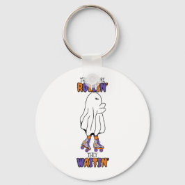 Ze zien me rollen, ze wachten op Retro Ghost Sleutelhanger