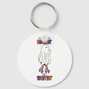 Ze zien me rollen, ze wachten op Retro Ghost Sleutelhanger