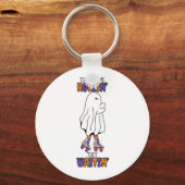 Ze zien me rollen, ze wachten op Retro Ghost Sleutelhanger (Voorkant)