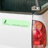 Ze zien me Rollin' Bumpersticker Mint (Op Truck)