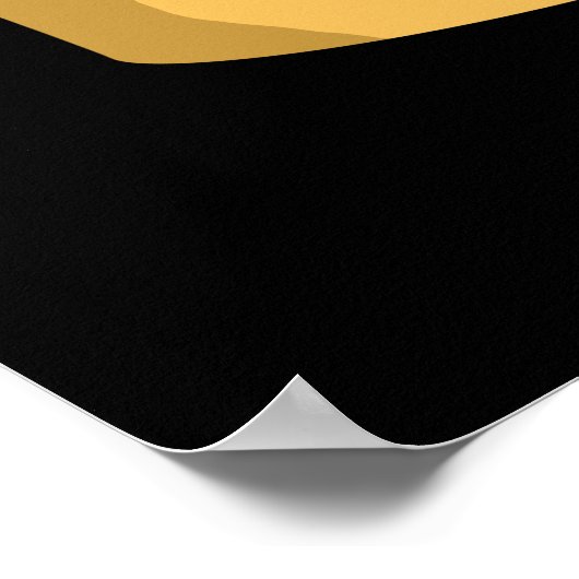 Ze zien me Rollin Funny Cinnamon Roll Pun Dark BG Poster (Hoek)