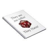 Ze zien me rollin-gereedschappen notitieboek (Rechterzijde)