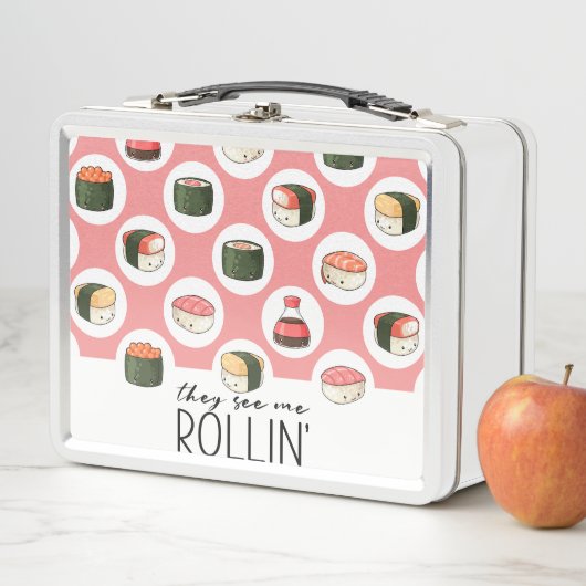 Ze zien me Rollin' Kawaii Fun Sushi Rolls & Stippe (In situ)
