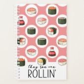 Ze zien me Rollin' Kawaii Fun Sushi Rolls & Stippe Planner (Voorkant)