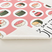 Ze zien me Rollin' Kawaii Fun Sushi Rolls & Stippe Sherpa Deken (3/4)