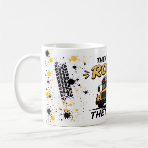 Ze zien me rondrijden Grappige buschauffeur koffie Koffiemok