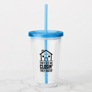 Ze zien mij als het sluiten van een echte agent acryl drinkbeker