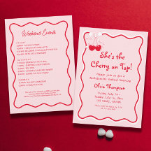 Ze ziet de kers op de top vrijgezellenfeest