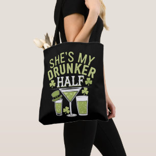 Ze ziet mijn dronkaard half st patricks matchen pa tote bag