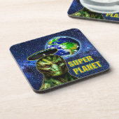 ZE ZIJN AL HIER - REPTILIAN design collectie Bier Onderzetter (Linkerzijde)