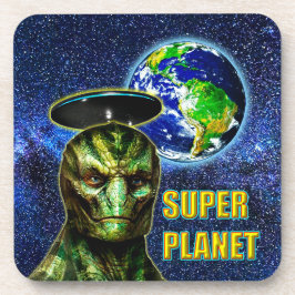 ZE ZIJN AL HIER - REPTILIAN design collectie Bier Onderzetter