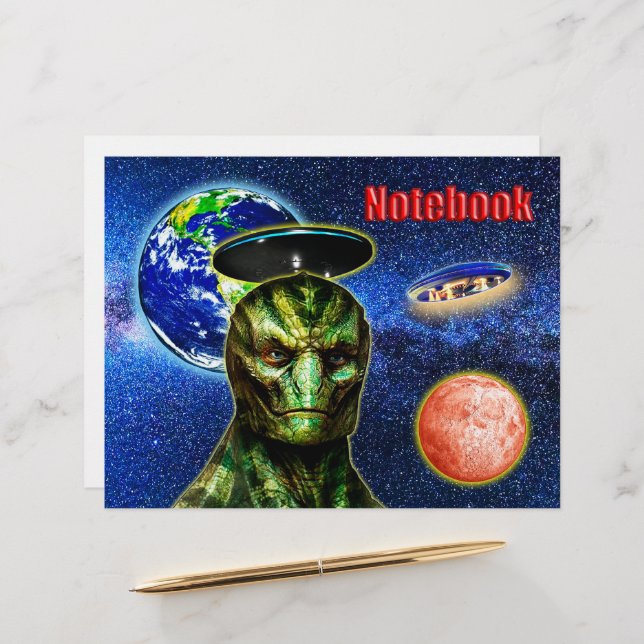 ZE ZIJN AL HIER - REPTILIAN design collectie Briefhoofd (Voorkant / Achterkant in situ)