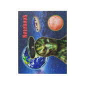 ZE ZIJN AL HIER - REPTILIAN design collectie Notitieblok (Linkerzijde)