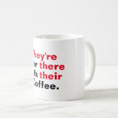 Ze zijn daar met hun koffie koffiemok (Voorkant rechts)