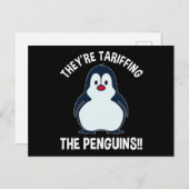 Ze zijn de pinguïns aan het opjagen! briefkaart (Voorkant / Achterkant)
