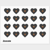Ze zijn enge Halloween heks begraafplaats pomp Hart Sticker (Vel)