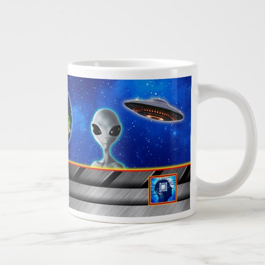 ZE ZIJN ER AL - KOM MET ME design collectie Grote Koffiekop (Rechts)