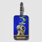 ZE ZIJN ER AL - SUPERPLANET-ontwerp verzamelen Bagagelabel (Voorkant (verticaal))