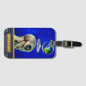 ZE ZIJN ER AL - SUPERPLANET-ontwerp verzamelen Bagagelabel (Voorkant (horizontaal))