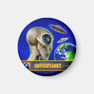 ZE ZIJN ER AL - SUPERPLANET-ontwerp verzamelen Magneet