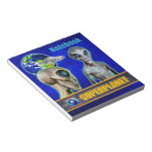ZE ZIJN ER AL - SUPERPLANET-ontwerp verzamelen Notitieblok (Schuin)