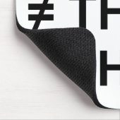 Ze zijn er niet. muismat (Hoek)