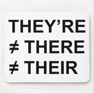 Ze zijn er niet. muismat