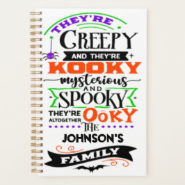 Ze zijn griezelig en ze zijn Kooky Mysterious Spoo Planner