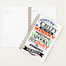 Ze zijn griezelig en ze zijn Kooky Mysterious Spoo Planner