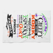 Ze zijn griezelig en ze zijn Kooky Mysterious Spoo Theedoek (Horizontaal)