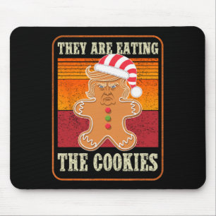 Ze zijn het eten van de koekjes kerst Trump Humor Muismat