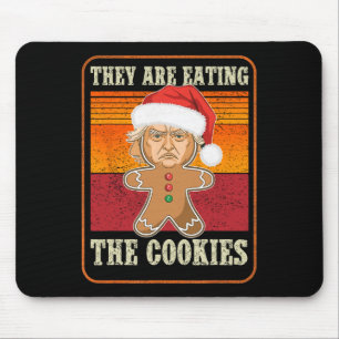 Ze zijn het eten van de koekjes kerst Trump Humor Muismat