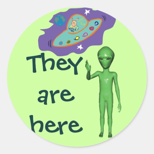 Ze zijn hier stickers (Voorkant)