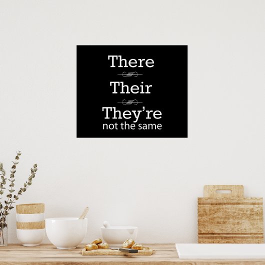 Ze zijn niet hetzelfde poster (Keuken)