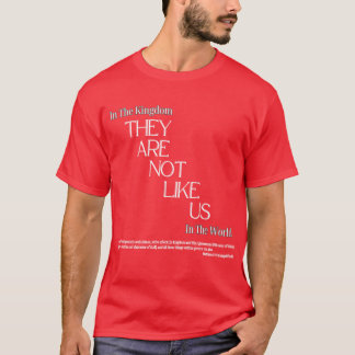 Ze zijn niet zoals het Amerikaanse T-shirt