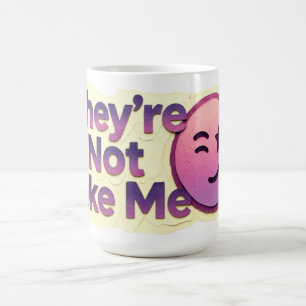 Ze Zijn Niet Zoals Ik Grappige Knipogende Emoji Koffiemok