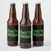 Ze zijn raar 2024 Verkiezing President Harris Trum Bier Etiket (Flessen)