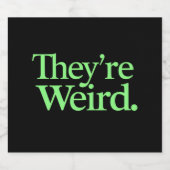 Ze zijn raar 2024 Verkiezing President Harris Trum Bier Etiket (Enkel label)