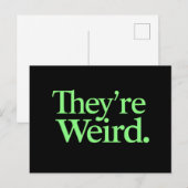 Ze zijn raar 2024 Verkiezing President Harris Trum Briefkaart (Voorkant / Achterkant)