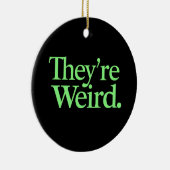 Ze zijn raar 2024 Verkiezing President Harris Trum Keramisch Ornament (Rechts)