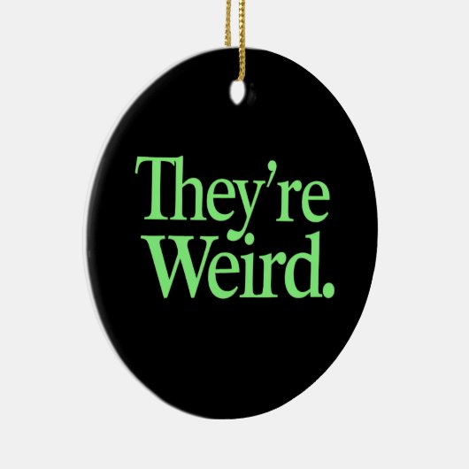 Ze zijn raar 2024 Verkiezing President Harris Trum Keramisch Ornament (Rechts)