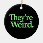 Ze zijn raar 2024 Verkiezing President Harris Trum Keramisch Ornament (Voorkant)