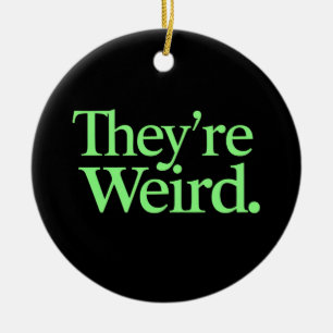 Ze zijn raar 2024 Verkiezing President Harris Trum Keramisch Ornament