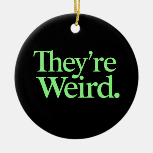 Ze zijn raar 2024 Verkiezing President Harris Trum Keramisch Ornament (Voorkant)