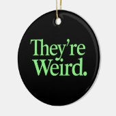 Ze zijn raar 2024 Verkiezing President Harris Trum Keramisch Ornament (Links)