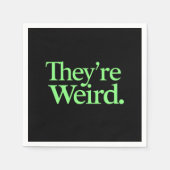 Ze zijn raar 2024 Verkiezing President Harris Trum Servet (Voorkant)