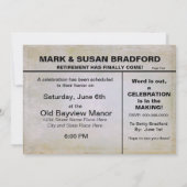 ZE ZIJN RETIRING Invitation (2) FOTO'S/NEWSPAPER Kaart (Achterkant)